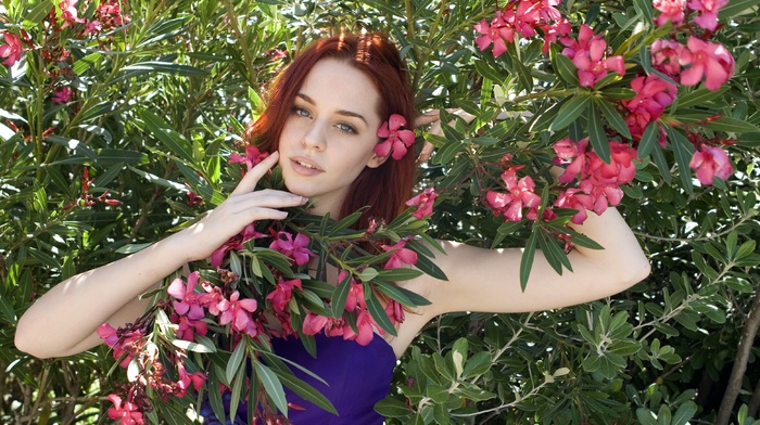 girl, blue eyes, redhead