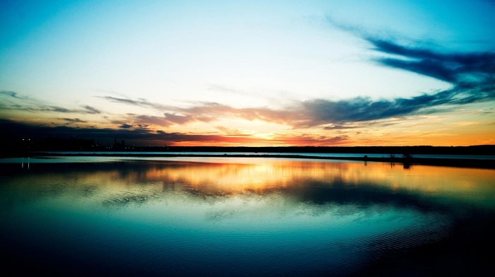 landscape, sunset
