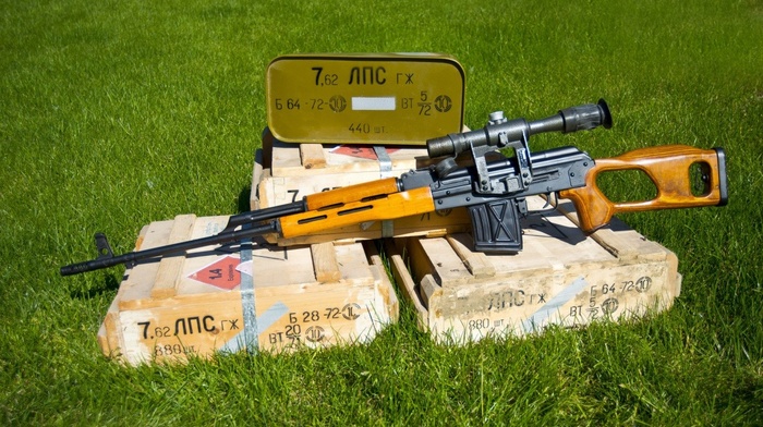 gun, sniper rifle, Romanian PSL, Dragunov