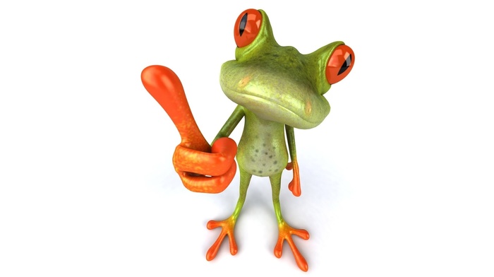 fingers, 3D, reflection, white background, red, Eyed Tree Frogs, orange eyes, animals, digital art