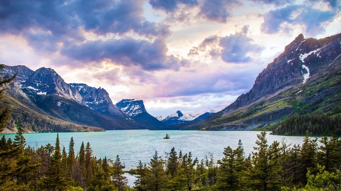 mountain, nature, lake, landscape