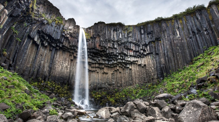 landscape, Iceland, nature, waterfall