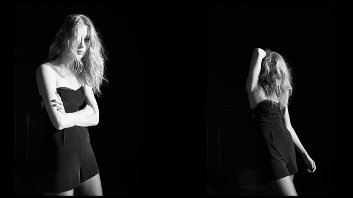 girl, Bershka, model, blonde