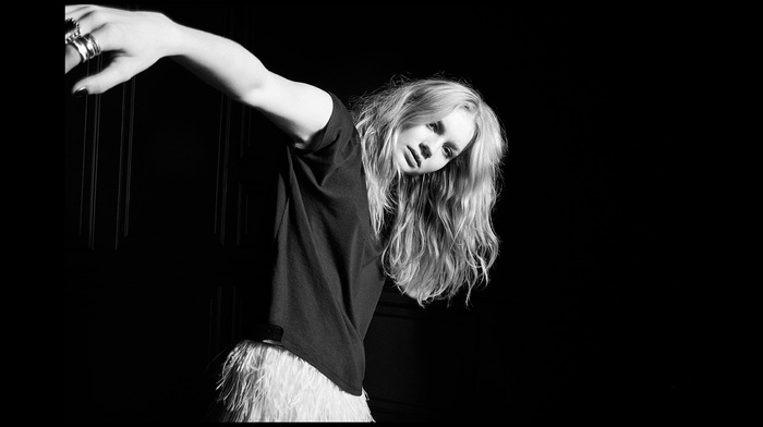 blonde, model, Bershka, girl