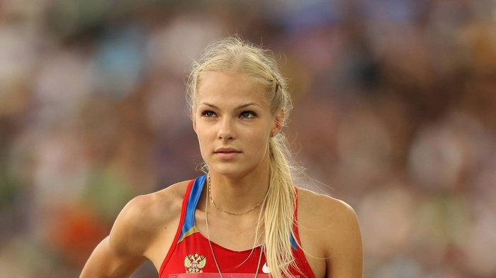 girl, blonde, athletes, Darya Klishina, sport