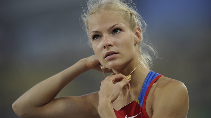 Darya Klishina, girl, blonde, athletes