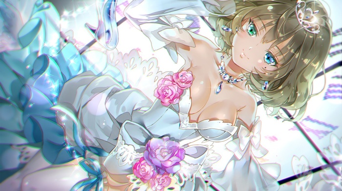 dress, anime girls, high heels