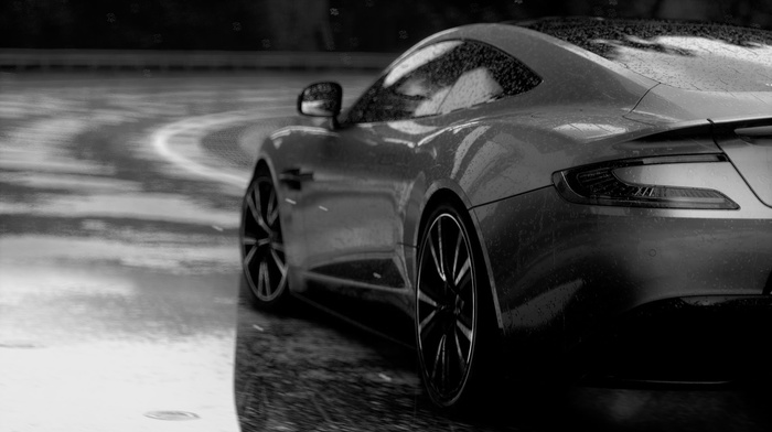 rain, car, Driveclub, Aston Martin