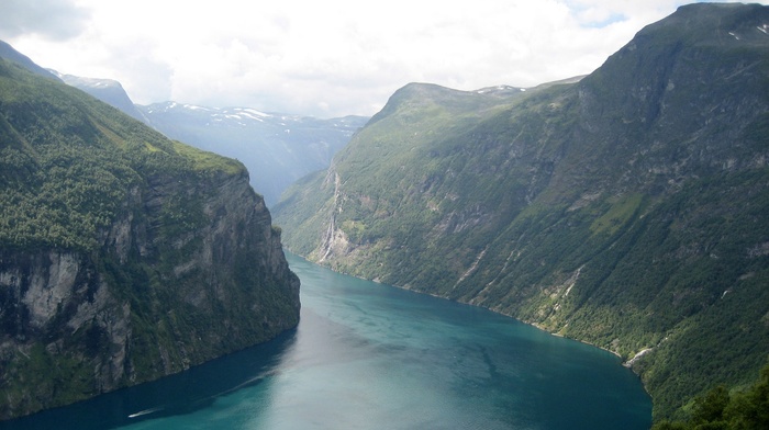 valley, mountain, nature, river, canyon, Norway, landscape