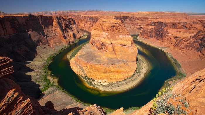 canyon, Grand Canyon, river, desert, nature, landscape
