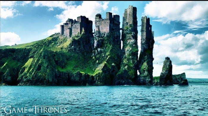 castle, digital art, coast, Game of Thrones, TV, sea, fantasy art