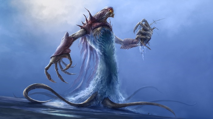 fantasy art, leviathan