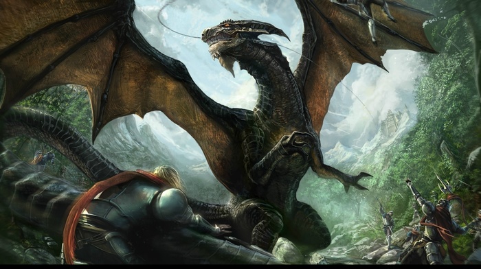 dragon, fantasy art