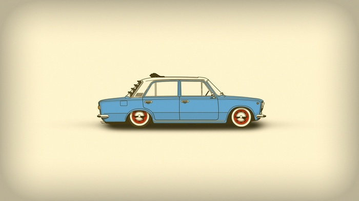 blue cars, car, minimalism