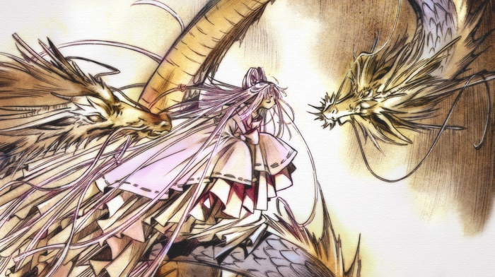 Princess Hinoto, X anime, dragon, anime girls