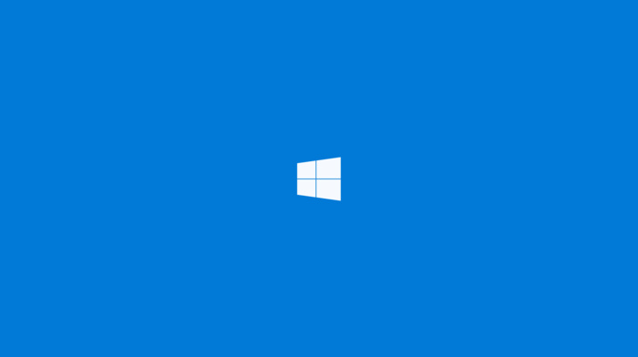 Windows 10, logo, blue, minimalism, technology
