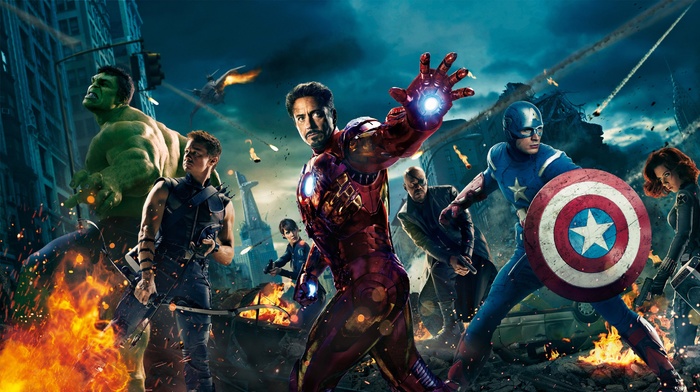 Scarlett Johansson, Captain America, Hulk, Robert Downey Jr., samuel l. jackson, Iron Man, Black Widow, hawkeye, The Avengers, nick fury, Cobie Smulders, Jeremy Renner
