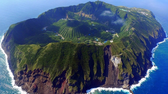 Japan, landscape, Aogashima