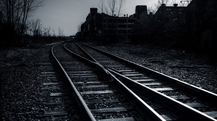 dark, railway