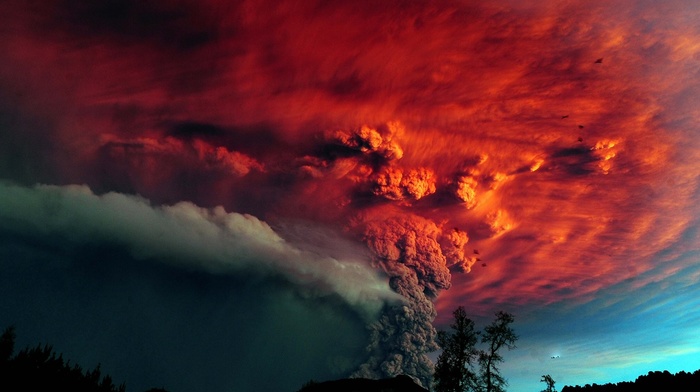 eruptions, nature, Chile, eruption, volcano