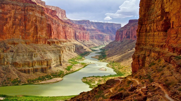 river, nature, Grand Canyon, canyon, Arizona, landscape