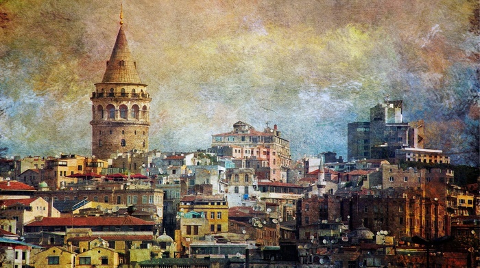 Galata Kulesi, galata, Turkey, Istanbul