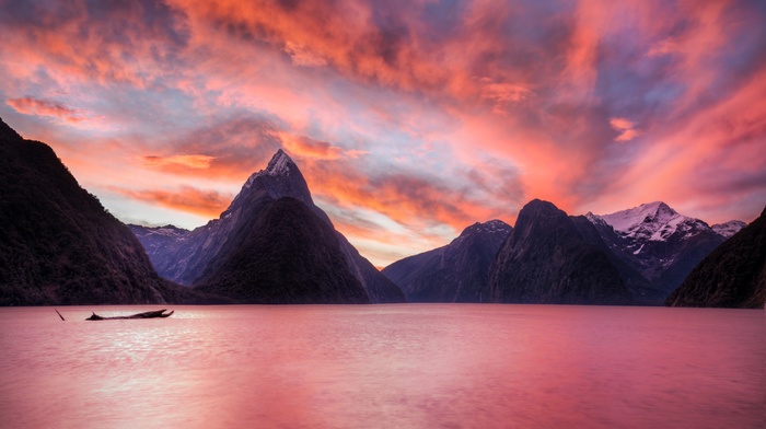 lake, mountain, nature, landscape