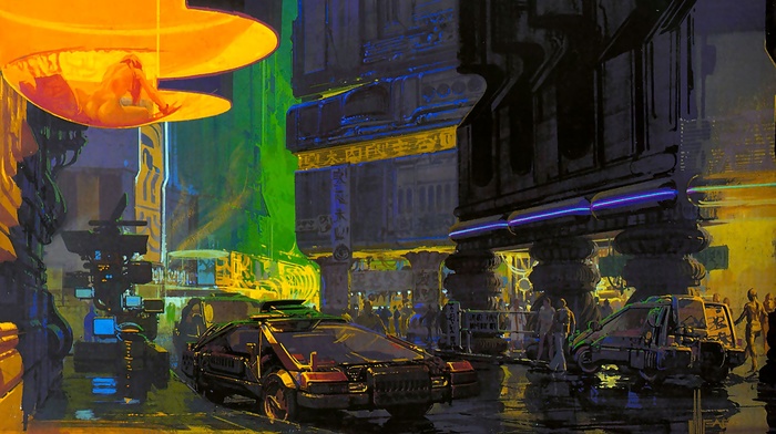 science fiction, Bladerunner, artwork