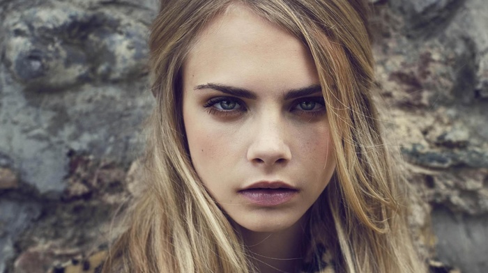 face, blue eyes, Cara Delevingne, blonde, girl