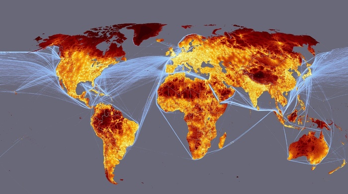 map, population, world map