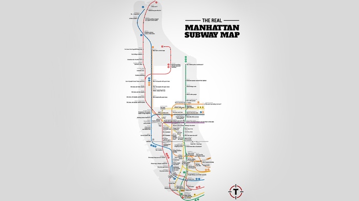 map, typography, subway, simple background, humor
