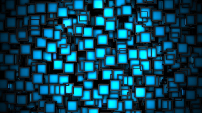 square, blue