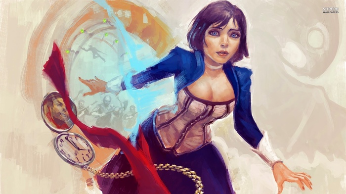 elizabeth bioshock, artwork, video games, BioShock, BioShock Infinite