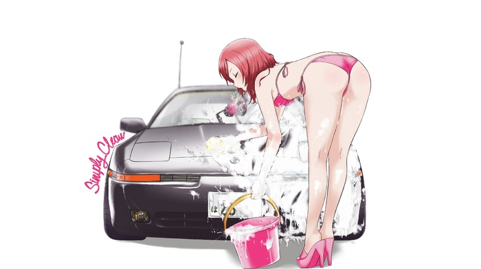 Love Live, Toyota MR2, panties, anime girls