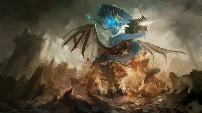 dragon, fantasy art