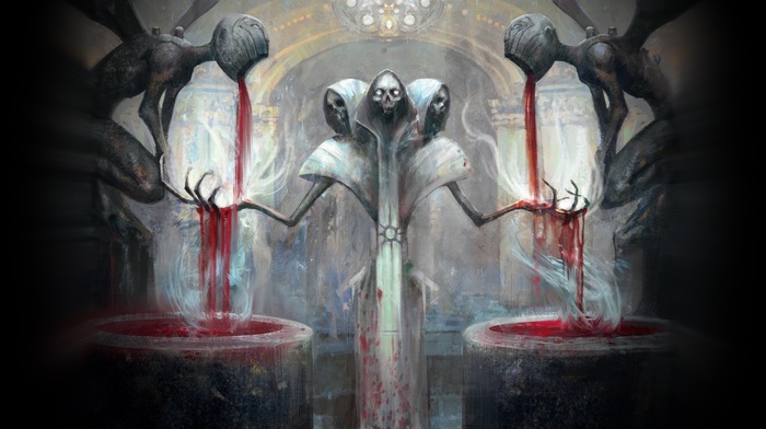 artwork, fantasy art, surreal, magic the gathering, blood