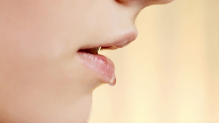 water drops, closeup, lips, girl, open mouth