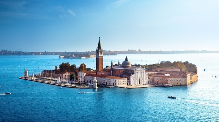 building, Italy, Europe, city, San Giorgio Maggiore, Venice, water