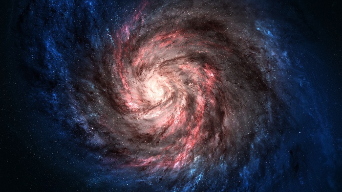 space, spiral galaxy, galaxy