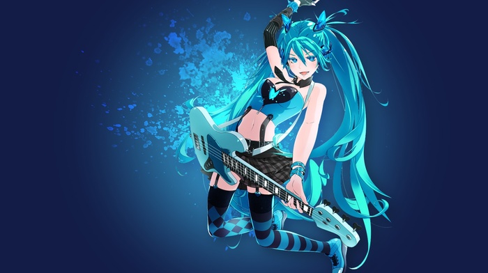 Vocaloid, Hatsune Miku, guitar