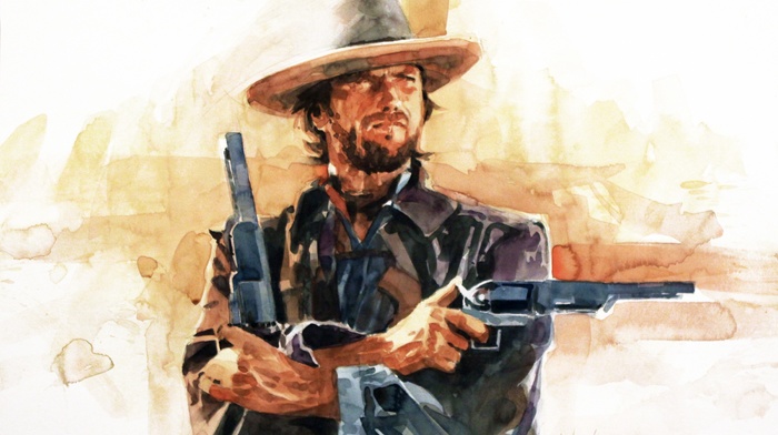 movies, artwork, Clint Eastwood