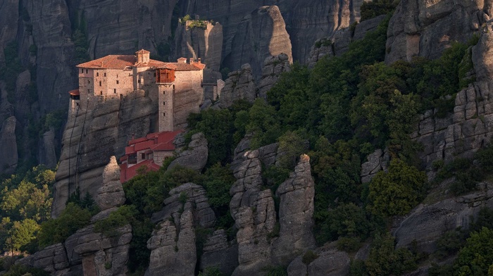 rock, Greece, nature, landscape
