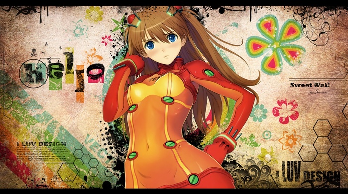 anime girls, Asuka Langley Soryu, colorful, anime, Neon Genesis Evangelion