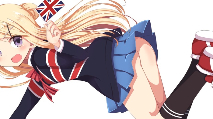 legs, Kin, Iro Mosaic, anime, anime girls, lifting skirt, long hair