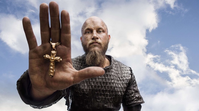 hand, Vikings TV series, cross, men, vikings, Ragnar Lodbrok