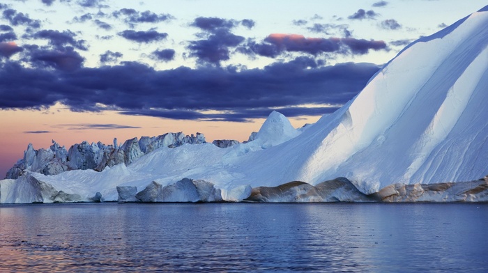 lake, winter, ice, snow, landscape