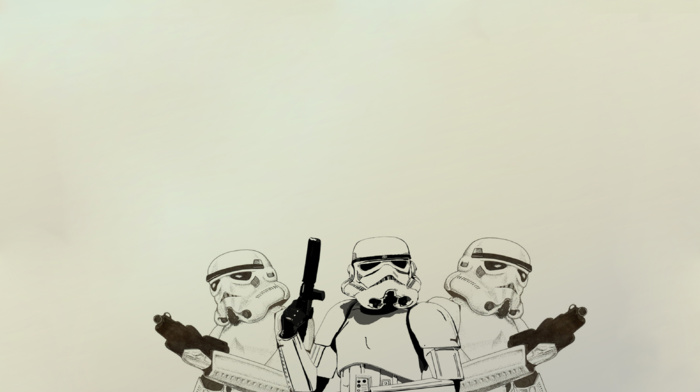 Star Wars, stormtrooper, simple background