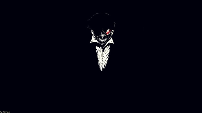 Kaneki Ken, simple background, computer