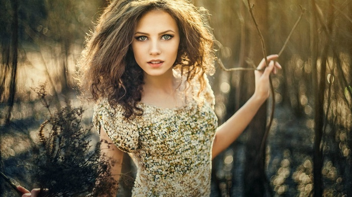 brunette, girl, Ksenia Malinina, model, photography