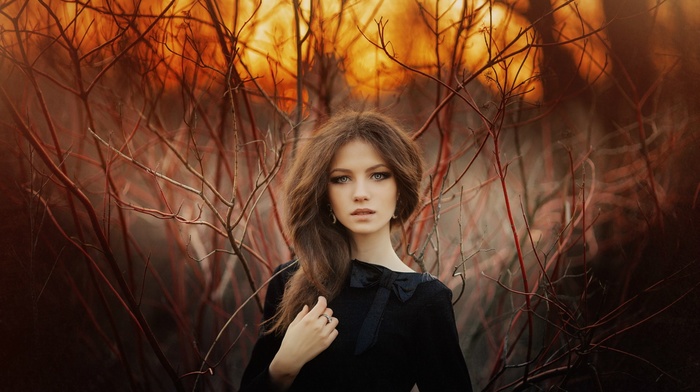 girl, Ksenia Malinina, model, Sergey Piltnik, brunette